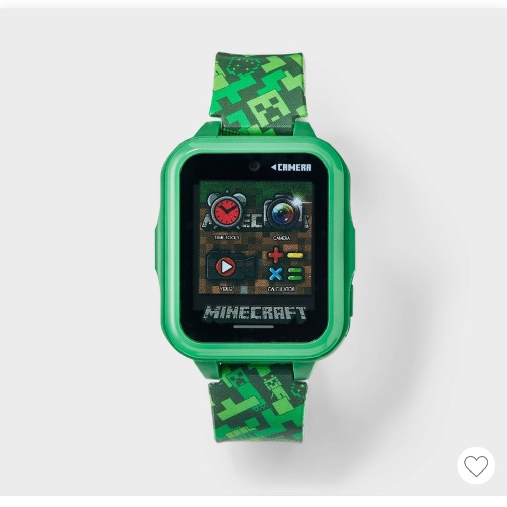 Green Minecraft Kids Smartwatch